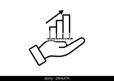 Berichtssymbol. Symbol für Suchmaschinenoptimierung. Geeignet für Website-Design, App, Benutzeroberflächen. Stil des Liniensymbols. Einfache Vektordesign-edi Stock Vektor