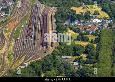 Luftaufnahme, Güterbahnhof Osterfeld Vonderort, Vondern, Oberhausen, Ruhrgebiet, Nordrhein-Westfalen, Deutschland, Bahnhof, DE, German Railways AG, EU Stockfoto