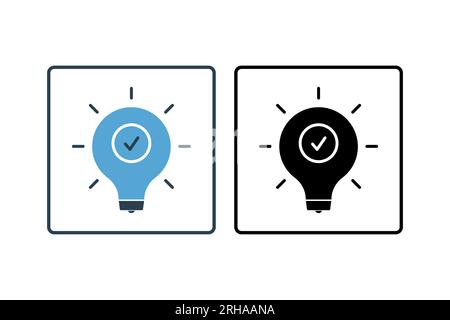 Symbol für Kreativität. Symbol für Suchmaschinenoptimierung. Geeignet für Website-Design, App, Benutzeroberflächen. Solider Symbolstil. Einfache Vektorbeschreibung Stock Vektor