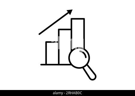 Symbol "Suchmaschinenoptimierung". Symbol für Suchmaschinenoptimierung. Geeignet für Website-Design, App, Benutzeroberflächen. Stil des Liniensymbols. Smp Stock Vektor