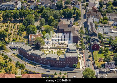 Luftaufnahme, Steinbrinkschule, Sterkrade Mitte, Oberhausen, Ruhrgebiet, Nordrhein-Westfalen, Deutschland, Bildung, Bildungseinrichtung, DE, Europa Stockfoto