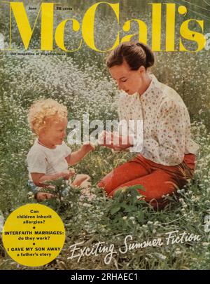 Vintage-Ausgabe des Magazins „McCall's“ vom Juni 1957, USA Stockfoto