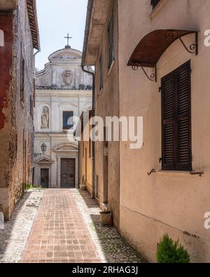 Das wunderschöne Dorf Cesi in der Provinz Terni, Umbrien, Mittelitalien. Stockfoto