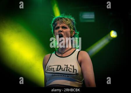 Tribe of Ghosts, live beim Bloodstock Open Air Festival 2023 in Catton Park, Derbyshire, Großbritannien. Stockfoto