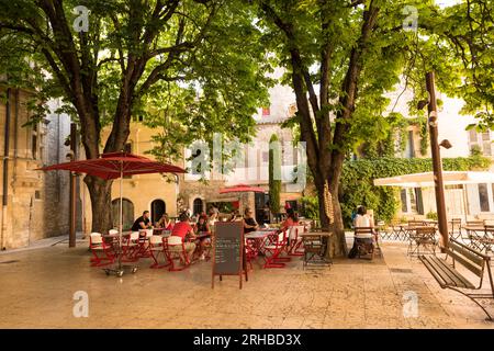 Ort Favier in St Remy de Provence. Buches du Rhône, Provence, Frankreich. Stockfoto