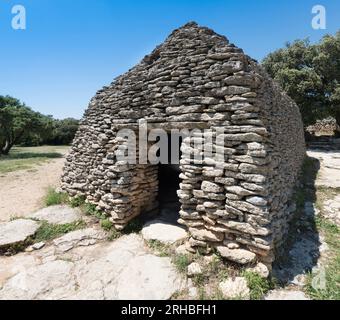 Alte Steinbauten, Dorf Bories, Gordes, Provence-Alpes-Cote d’Azur, Frankreich, Europa Stockfoto