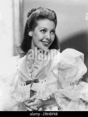 Hollywood, Kalifornien: c. 1930 Ein Porträt der Schauspielerin Loretta Young. Stockfoto