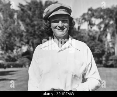 Vereinigte Staaten: c. 1953 Ein Porträtfoto des Golfstars Babe Didrikson. Stockfoto