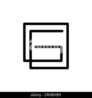 G-Logo minimalistisches Design Dekor Symbol des Unternehmens Schwarz-Weiß-Symbol. Stock Vektor