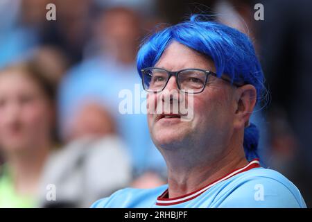 Manchester City Fan – Manchester City gegen Manchester United, The Emirates FA Cup Final, Wembley Stadium, London, Großbritannien – 3. Juni 2023 nur redaktionelle Verwendung – es gelten Einschränkungen für DataCo Stockfoto