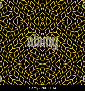 Geometrisches abstraktes nahtloses Muster mit Zickzack-Netzlinien auf dem Hintergrund Stock Vektor