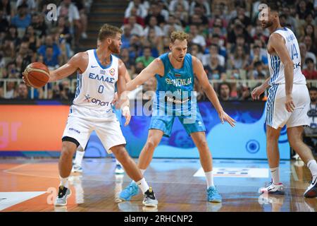 Thomas Walkup (griechische Nationalmannschaft) gegen Slowenien Stockfoto