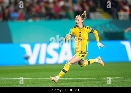 August 15 2023: Kosovare Asllani (Schweden) schaut während eines Spiels zu, AT, . Kim Price/CSM Stockfoto