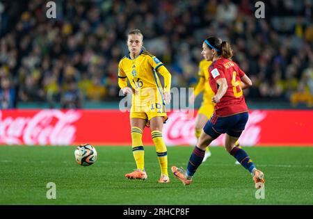 August 15 2023: Filippa Angeldal (Schweden) kontrolliert den Ball während eines Spiels, AT, . Kim Price/CSM Stockfoto