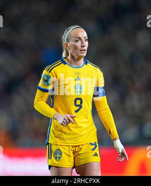 August 15 2023: Kosovare Asllani (Schweden) schaut während eines Spiels zu, AT, . Kim Price/CSM Stockfoto