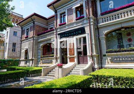 Straßenszenen von tianjin china Tag blauer Himmel Stockfoto