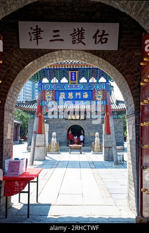 Straßenszenen von tianjin china Tag blauer Himmel Stockfoto