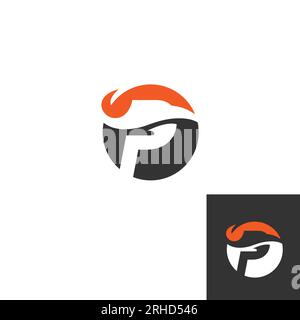 P Letzt Logo Template Vector Abstract Monogram Symbol.EPS 10 Stock Vektor