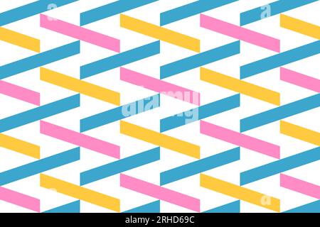 Geometrisches abstraktes nahtloses Vektormuster. Moderne nahtlose Vektormuster. Trendige Vektortexturen. Stock Vektor