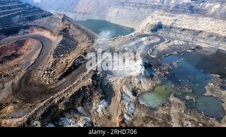 Kohlebergwerke in Dhanbad Jharkhand Stockfoto