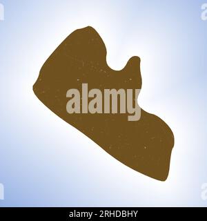 Liberia-Form auf verlaufendem Hintergrund. Landkarte mit Kratzstruktur. Liberia lebendiges Poster. Elegante Vektorillustration. Stock Vektor