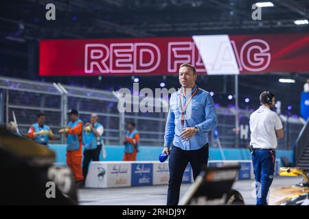 Sir Chris Hoy, ehemaliger Radfahrer, Olympischer Goldmedaillengewinner 6x beim Hankook London ePrix 2023, 12. Tagung der ABB FIA Formel E-Weltmeisterschaft 2022-23, auf der Excel London vom 29. Bis 30. Juli 2023 in London, Großbritannien - Photo Germain Hazard/DPPI Credit: DPPI Media/Alamy Live News Stockfoto