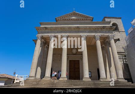 SAN MARINO, 5. JULI 2022 - Basilika San Marino, Republik San Marino, Europa Stockfoto