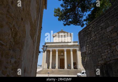 SAN MARINO, 5. JULI 2022 - Basilika San Marino, Republik San Marino, Europa Stockfoto