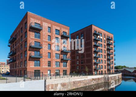 Durch die neue Wohnbauerschließung von Galliard Apsley am Soho Loop auf der Birmingham Canal Old Line entstehen 750 neue Häuser in Ladywood, Birmingham Stockfoto