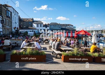 Falmouth Tall Ships Race 2023, Schiffe in Falmouth Docks, Cornwall, Großbritannien Stockfoto