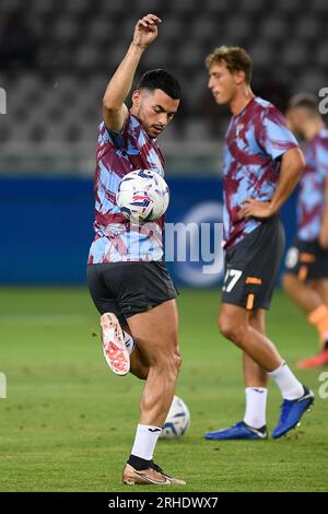 Nemanja Radonjic (Torino FC) während des Coppa Italia Round of 32 Spiels zwischen Torino FC und Feralpisalo im Stadio Olimpico Grande Torino am 14. August Stockfoto