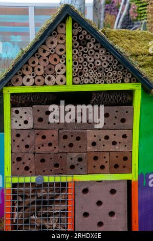 Sydney Australien, Insekten- oder Insektenhotel im Garten Stockfoto