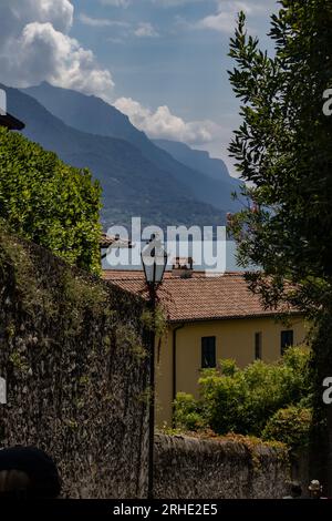 Herrlicher Blick auf den lago di como Stockfoto