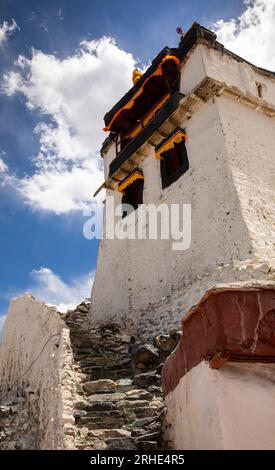 Indien, Ladakh, Nubra Valley, Diskit Gompa, oberer Tempel Stockfoto