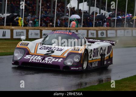Martin Brundle, Jaguar XJR9 LM, Le Mans 24 Stunden Strafmaß, Le Mans 100 Jahre, eine passende Hommage an eines der weltbekanntesten Rennen, den Le Mans 24 Stockfoto