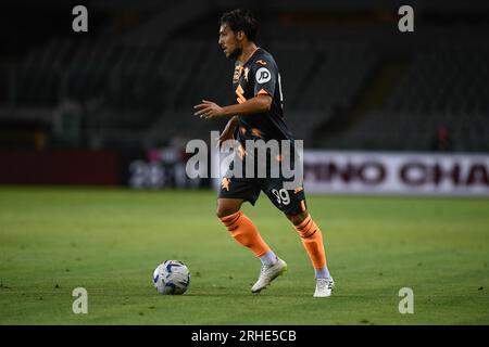 Simone Verdi (FC Turin) während des Coppa Italia Rundenspiels 32 zwischen Torino FC und Feralpisalo im Stadio Olimpico Grande Torino am 14. August 20 Stockfoto