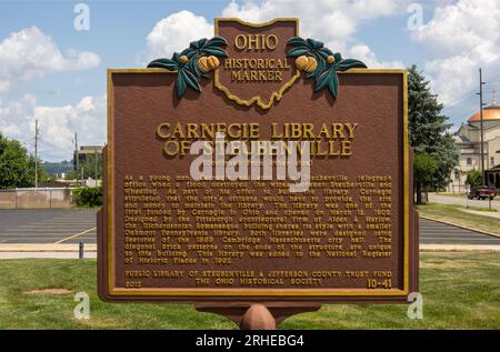 Carnegie Library of Steubenville Ohio Stockfoto