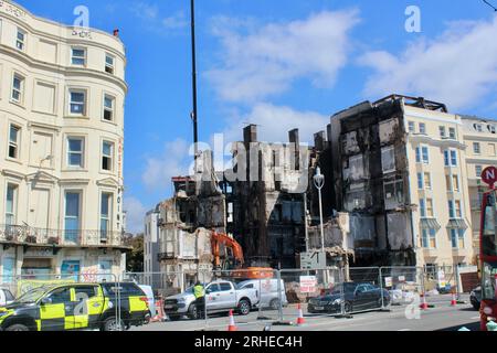 Burnt Out bleibt das Royal albion Hotel brighton sussex england Stockfoto