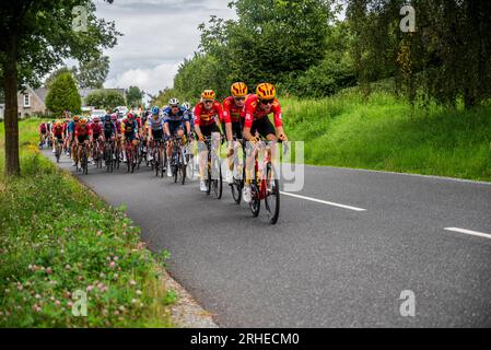 Post Nord Danmark rund besucht Gjern und die Lake Highlands während der Tour 2023 Stockfoto