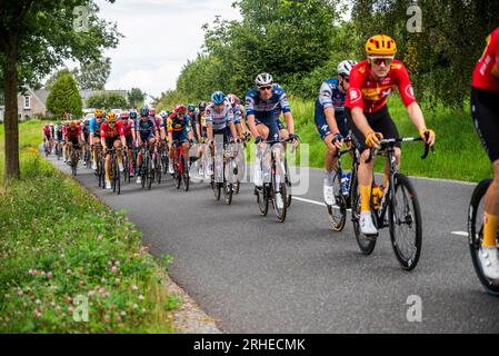 Post Nord Danmark rund besucht Gjern und die Lake Highlands während der Tour 2023 Stockfoto