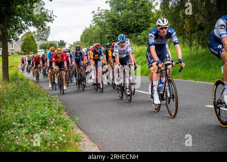 Post Nord Danmark rund besucht Gjern und die Lake Highlands während der Tour 2023 Stockfoto