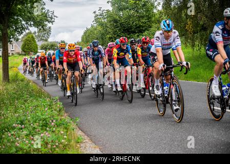 Post Nord Danmark rund besucht Gjern und die Lake Highlands während der Tour 2023 Stockfoto