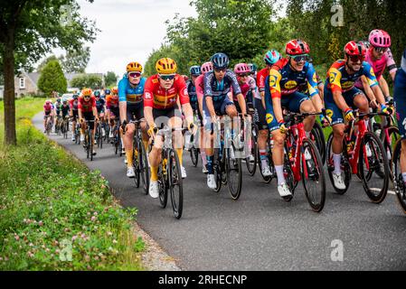 Post Nord Danmark rund besucht Gjern und die Lake Highlands während der Tour 2023 Stockfoto