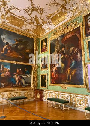Gemälde in der Münchner Residenz in München, Deutschland Stockfoto