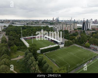 Rotterdam, 22. Juli 2023, Niederlande. Van Donge und de Roo Stadion, Heimstadion des Fußballclubs Excelsior. Niederländischer Eredivisie-Fußballverein. Stockfoto