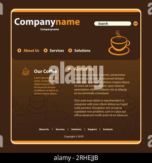 Website-Templates Stock Vektor
