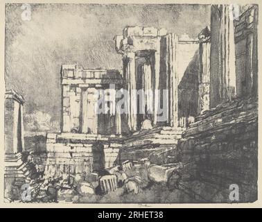 Die Propyläen, Athen 1913 von Joseph Pennell Stockfoto