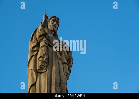 Heilige Herz-Jesus-Christus-Statue in San Sebastian Stockfoto