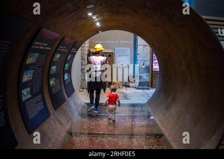 Museu de Ciment oder Asland ciment Museum, gefördert von Eusebi Güell und entworfen von Rafael Guastavino, Castellar de n´Hug, Berguedà, Katalonien, Spanien. Stockfoto