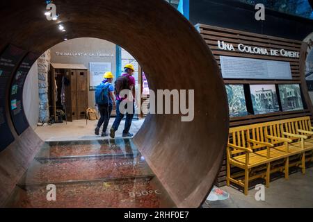 Museu de Ciment oder Asland ciment Museum, gefördert von Eusebi Güell und entworfen von Rafael Guastavino, Castellar de n´Hug, Berguedà, Katalonien, Spanien. Stockfoto